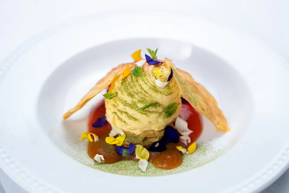 Mille-feuille s gelom od pečene paprike